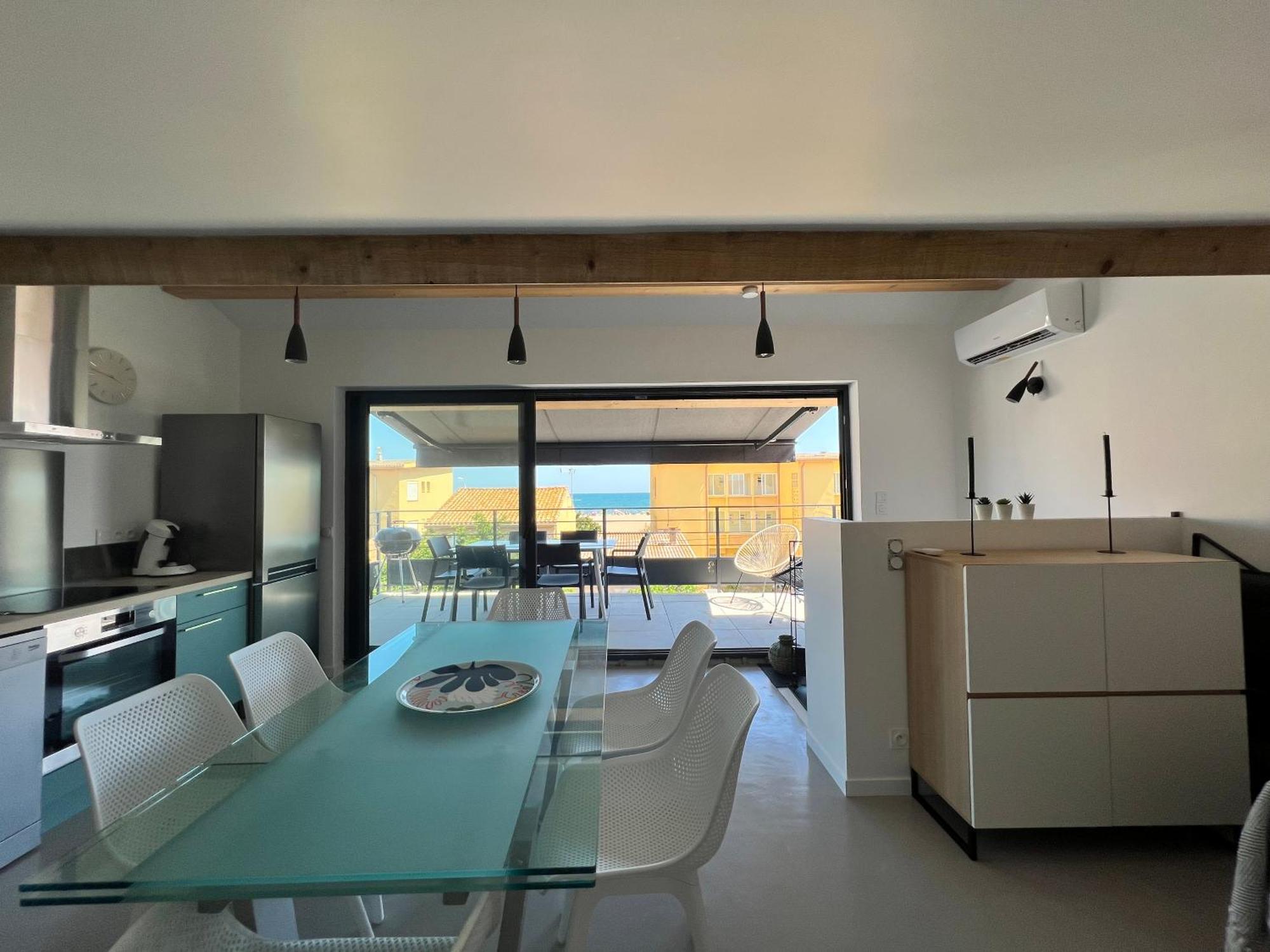 Oustal Caval Marin A Apartman Valras-Plage Kültér fotó